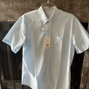 Saddlebred Sky Blue Casual Button-Down Shirt